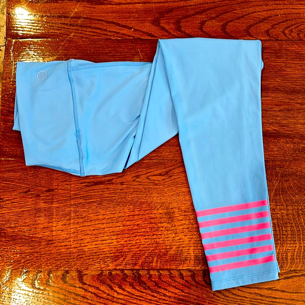 Addison Bay Sky Blue with Pink Detail Spandex